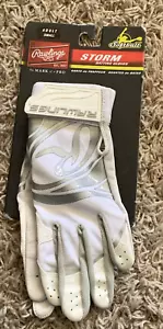 Rawlings Women's Softball Storm Batting Gloves, 1 Paire Adult Small White - Picture 1 of 11
