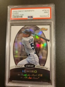 2008 Topps Finest Moments Ichiro Suzuki #FM-IS Refractor  - Pop 2 - Mariners HOF