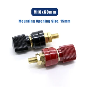 M10x60mm Pure Copper Binding Post Welding Machine Terminal Block Connector 300A - Picture 1 of 5