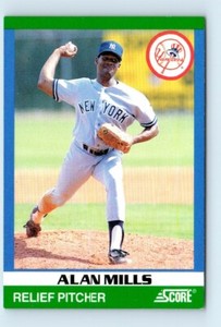 1991 Score 100 Rising Stars Alan Mills New York Yankees #62