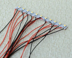 15 x pre-wired warm white SMD LED building interior lighting+ wired resistor 12V - Picture 1 of 6
