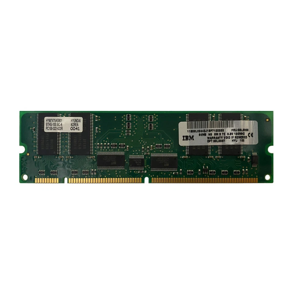 IBM 33L3068 64MB PC-100 DDR Memory Module 33L3067 - Image 1 of 1