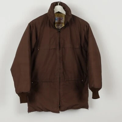 Chaqueta Puff Eddie Bauer Vintage Años 80 Fish Wildlife North Slope Talla Pequeña Marrón Foto 1 de 4