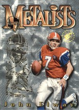 1995 Stadium Club Metalists Denver Broncos Football Card #M3 John Elway 