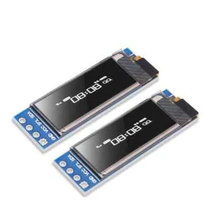 DORHEA 2pcs 0.91'' I2C OLED Display Module IIC 0.91 inch I2C SSD1306 LED DC D... - Afbeelding 1 van 6