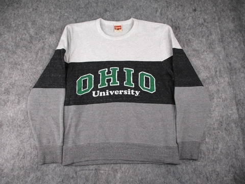 Ohio Bobcats Sweatshirt Mens Large Gray Homage Sweater Crewneck Adult University Cover