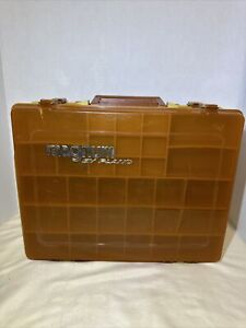 Vintage Magnum By Plano Double Sided Portable Fishing Tackle Box Organizer 1162