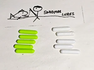 10 - 1/4 oz Fishing lead Inline Spinner Body weights Sinker Lure Making Drifting - Picture 1 of 4