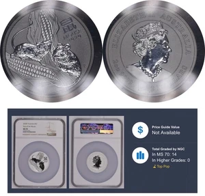 Top Pop MS70 NGC 2 Dollars 2020 Australia Silver Coin # 3933 - Picture 1 of 8