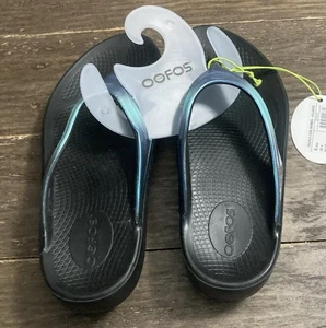 Oofos Oolala Luxe Cushioned Recovery Sandals Size 6 Women Color Atlantis New! - Picture 1 of 8
