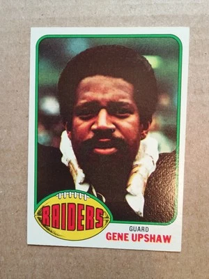 1976 Topps Football Gene Upshaw (HOF) #295 - Oakland Raiders 🏈🏈 - Image 1 of 2
