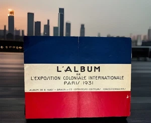 1931 Paris Colonial Expo Souvenir Album Braun 8 Views Antique France RARE - Picture 1 of 12