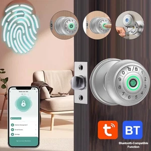 Tuya APP Serratura Porta Impronta Digitale Serratura Elettronica Intelligente Password - Foto 1 di 18