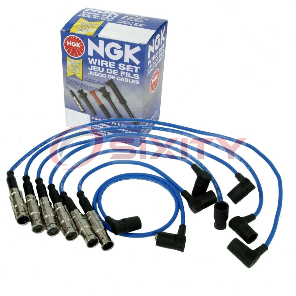 Juego de cables de bujía NGK de 1 pieza para Mercedes-Benz 190E 1987-1993 2,6 L L6 - xu Foto 1 de 4