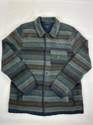 *NEW* Roark Ember Overshirt Collared Snap Close Shacket Dark Navy Men’s Medium - Image 1 of 4