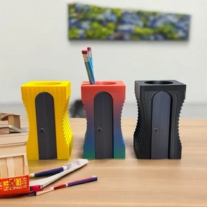 Giant Pencil Sharpener Desk Organizer, Pen and Pencil Holder, Classroom Decor - Picture 1 of 6