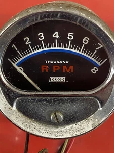 Dixco Tachometer 8K RPM Gasser Hot Rod 1960’s-1970’s VINTAGE - Picture 1 of 5