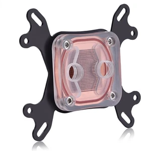 Computer PC CPU Water Cooling Block Waterblock Liquid Cooler 50mm Copper Bas NEW - Afbeelding 1 van 12