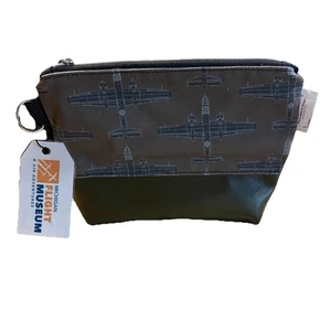 MICHIGAN FLIGHT MUSEUM Olive Green Bag Handmade Bomber Planes Airplane Pilot - Picture 1 of 6