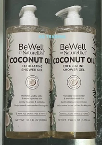 2-Pk Be Well by NatureWell® ACEITE DE COCO GEL DE DUCHA EXFOLIANTE Vitamina E Radiante - Imagen 1 de 4