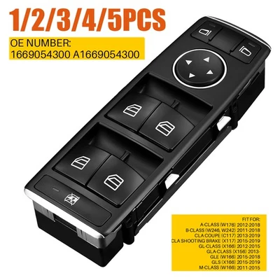 Interruptor de ventana 1669054300 apto para Mercedes-Benz 2014-2017 CLA250 GLA250 NUEVO 1-5x Foto 1 de 4
