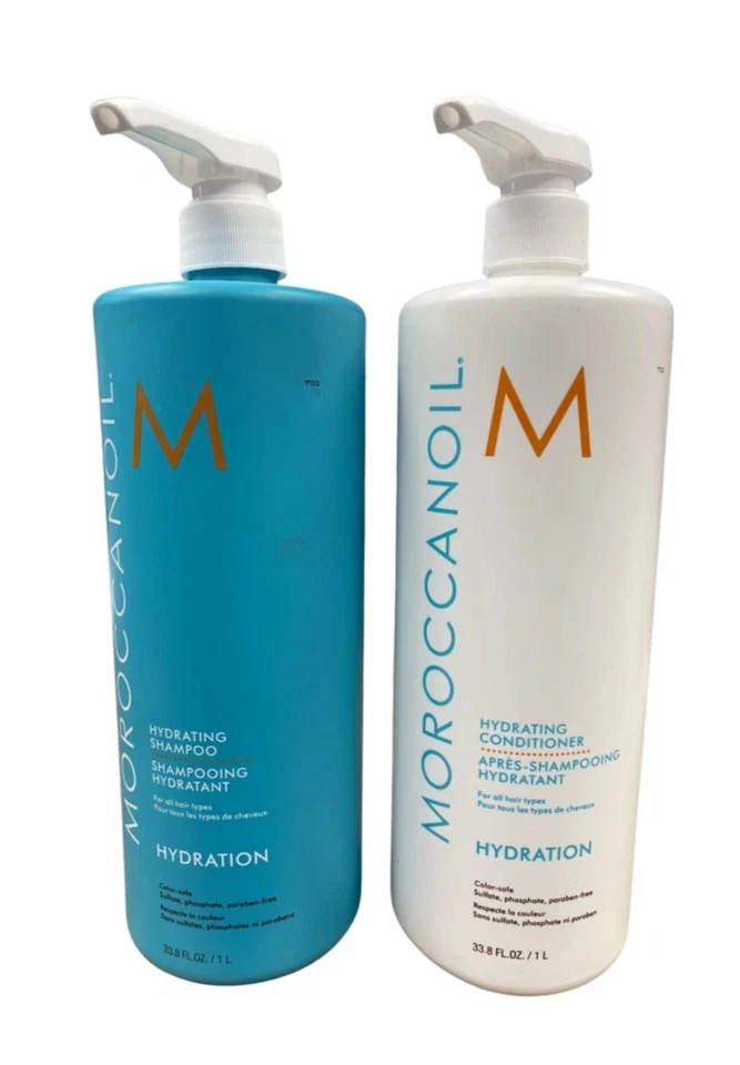 Moroccanoil HYDRATING Shampoo & Conditioner Duo Set 33.8 oz / 1 liter each - Image 1 of 1