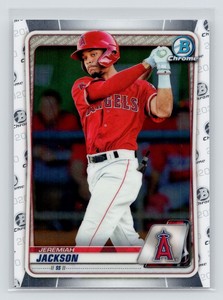 2020 Bowman Chrome #BCP-244 Jeremiah Jackson   Prospects Los Angeles Angels