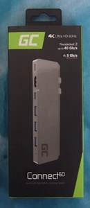 Green Cell USB HUB 8 in 1 Docking Station, for MacBook 13" & 15" 2016-2019 NEW - Picture 1 of 11