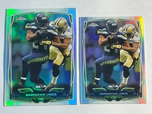 Marshawn Lynch 2014 Topps Chrome Mini & Base Refractor SP #61 Lot (2) Seahawks - Picture 1 of 2