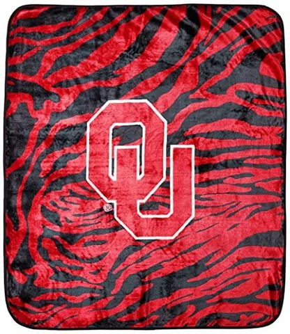 College Covers Oklahoma Sooners Raschel Throw Blanket, 60 in by 50 in Cover