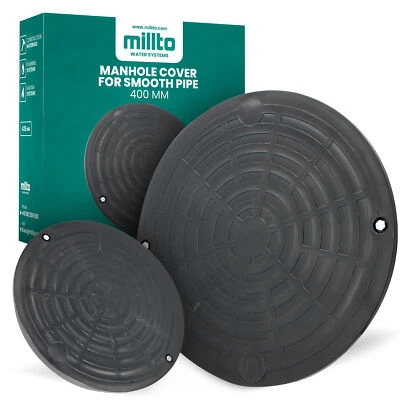 Schachtabdeckung Glattrohr Rohr A15 Revisionsschacht Massiv Rund 400 mm