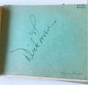 Dickie Moore Autograph Signed Jimmy Ritz on reverse  -*Hollywood Posters*