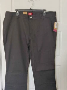 Dickies Worker Bootcut-Hose Größe 18 Damen schwarz mittelhoch Stretch 2 Taschen NEU - Bild 1 von 4