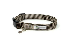 Cuello ajustable marrón diente de perro - Imagen 1 de 4