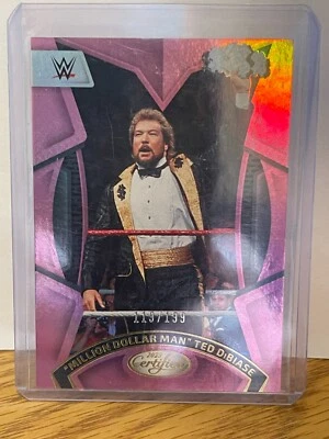 2023 Chronicles WWE Million Dollar Man Ted DiBiase #207  Certified Pink /199 - Image 1 of 2