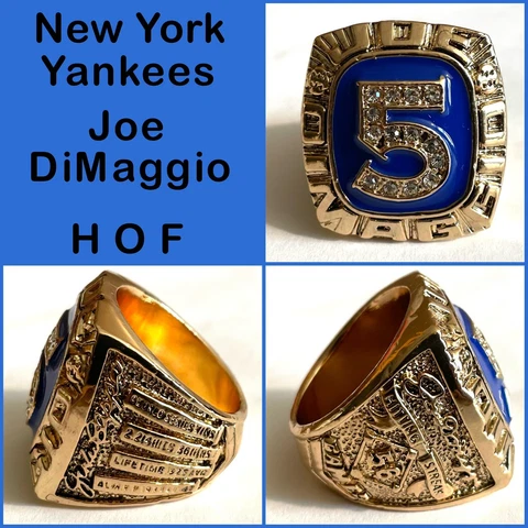 New York Yankees Joe DiMaggio HOF Induction Ring Size 11 Cover