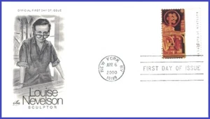 USA4 #3380 U/A ARTCRAFT FDC Louise Nevelson Royal Tide 1 - Imagen 1 de 1