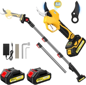 Electric Pruning Shears Cordless with 8FT Pole, Max Cutting Diameter 2 Inch(50Mm - Picture 1 of 7