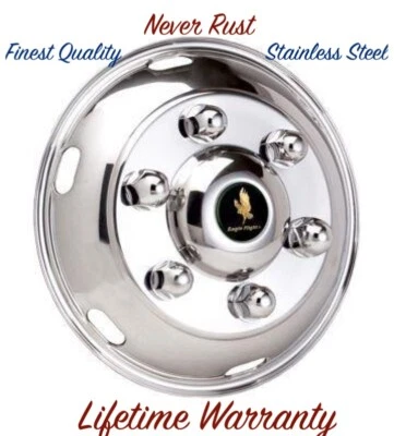19.5 Isuzu Nrr 6 Lug 6 Hole Stainless Wheel Simulator One Front Wheel Cover © - Imagem 1 de 4