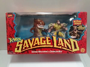 Marvel ToyBiz Savage Land Savage Wolverine and Crawler Rex - Picture 1 of 1