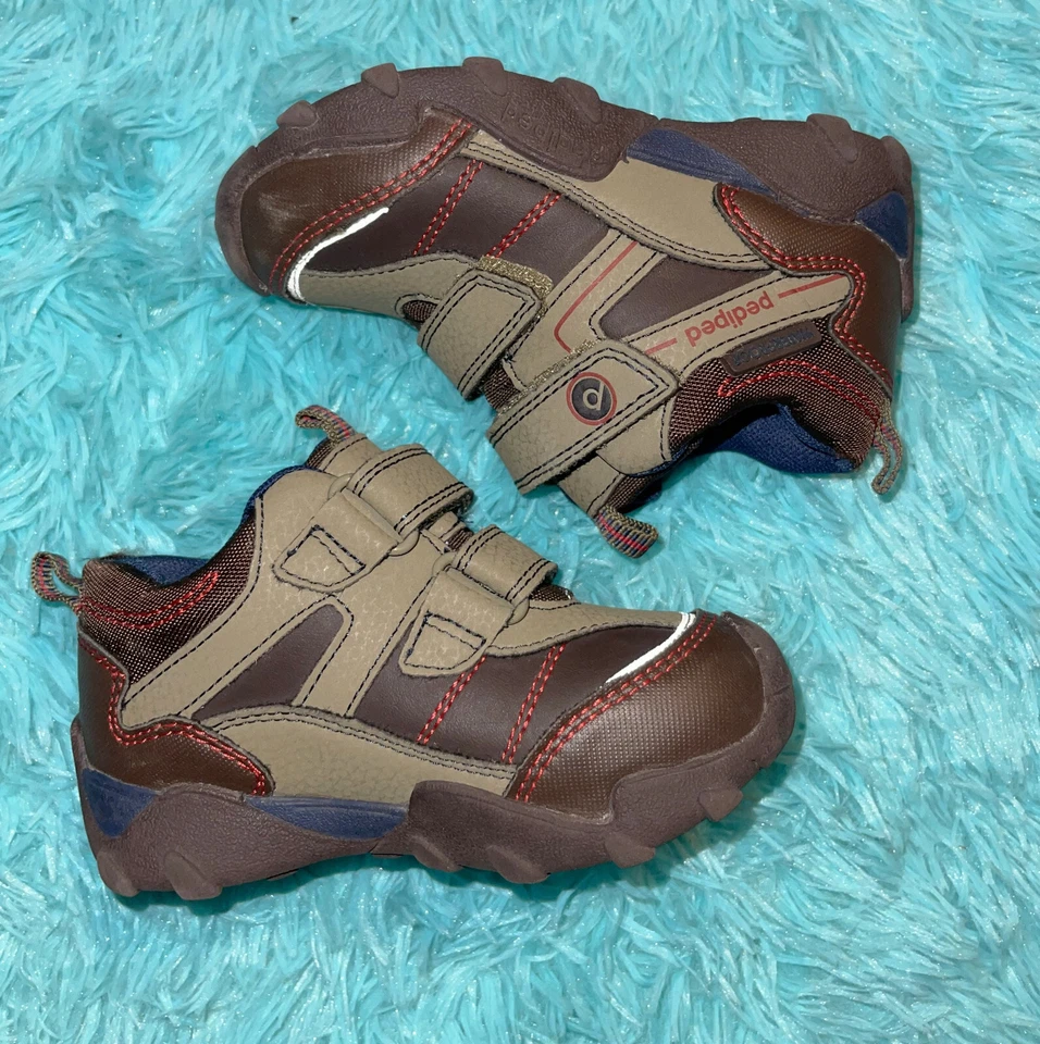 Pediped Niños Gary, Marrón Tenis Zapatos Talla 8.5 US / 25 EUR Foto 1 de 4