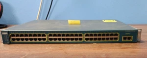 CISCO Catalyst WS-C2950T-48-SI 48 Port Ethernet Network Switch with ears - Picture 1 of 1