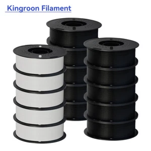 Kingroon 10KG PLA PETG Matt 1,75mm 3D Drucker Filament High Speed Lot 1KG Spule - Bild 1 von 75