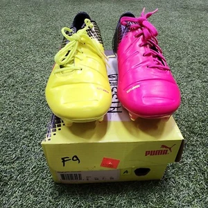 Puma evoPOWER 1.3 Tricks Fg Men's Soccer Shoes Pink-Yellow-Black - Picture 1 of 8