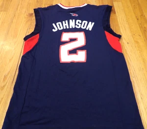CAMISETA DELANTERA AZUL NUEVA SIN ETIQUETAS ADIDAS NBA ATLANTA HAWKS JOE JOHNSON TALLA S - Imagen 1 de 3
