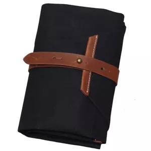 Japanese Bonsai Tools Roll Bag Canvas Leather Bonsai Tool Kit Set Storage Case - Picture 1 of 6