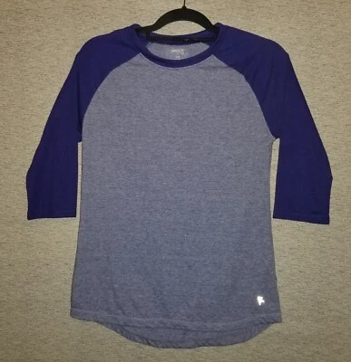 Camiseta para mujer Danskin Now semi ajustada pequeña 4-6 camisa raglán púrpura DriMore Foto 1 de 4