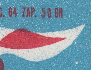 POLAND 1963 Matchbox Label 40/50Gr Z#566f.-s. I, Two chimneys of burning matches - Imagen 1 de 2