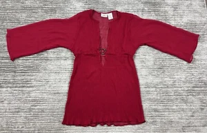 Sand n Sun Top Damen Large rot halbtransparent Polyester Freizeit - Bild 1 von 11