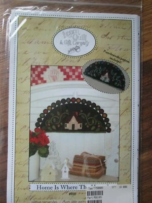 #101 Home Where Heart Is Penny Rug & Punch Pattern Acorn Quilt Co Brenda Riddle - Image 1 of 4
